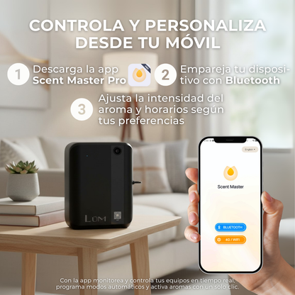 Difusor de Aroma Breeze 400 m³ | 160 m²| WiFi | Black