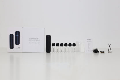 Difusor Car Clip + Kit de 6 Aromas (Black)