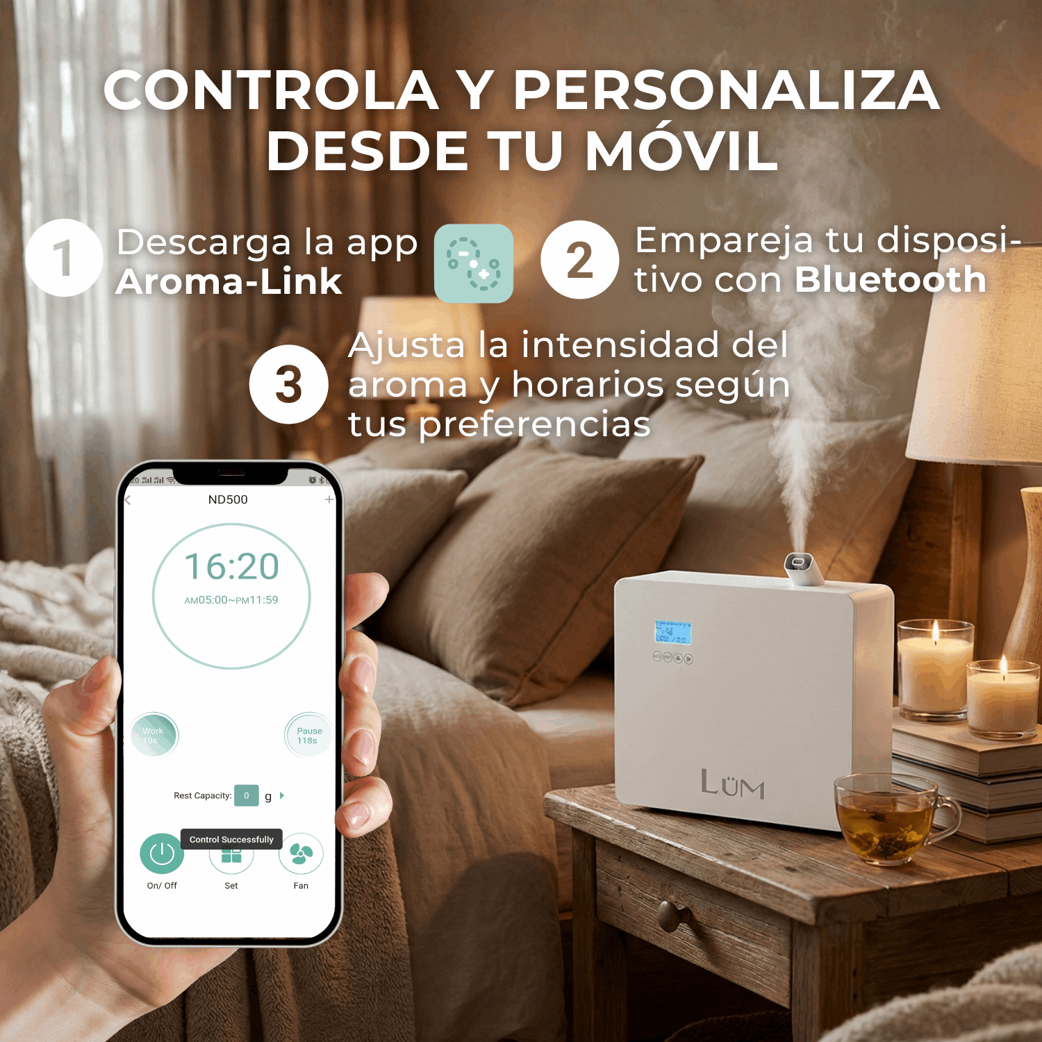 Difusor Horizon 3,500m3 - 1,400m2 Aroma Gratis