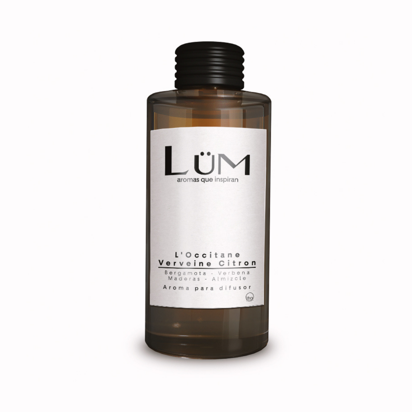 Botella de aroma L´occitane Verveine Citron para difusor Lüm en envase ámbar