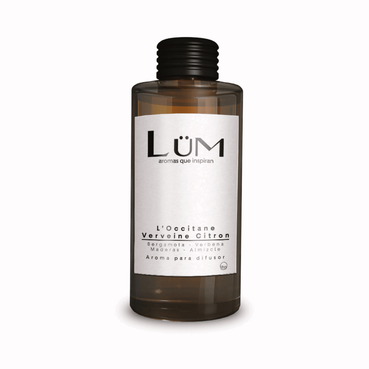 Botella de aroma L´occitane Verveine Citron para difusor Lüm en envase ámbar