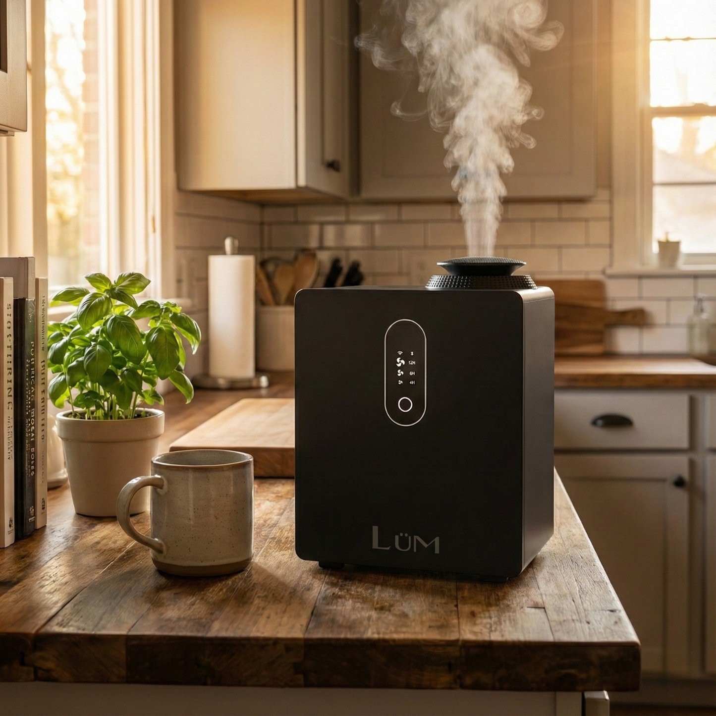 Difusor de Aroma Whisper | 4,000 m³ | 1,600 m² | Black