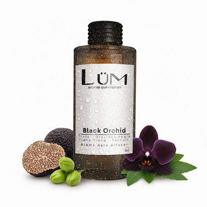 roma para difusor LÜM Black Orchid con trufa, orquídea negra y ylang ylang