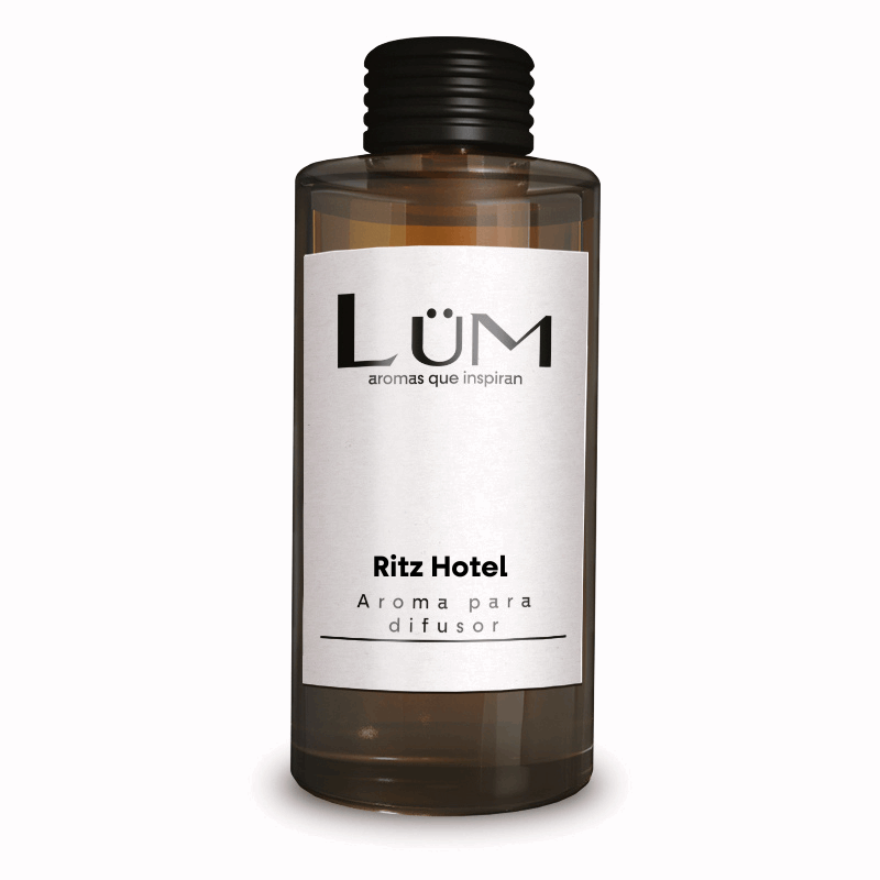 Botella de aroma Ritz Hotel para difusor Lüm en envase ámbar