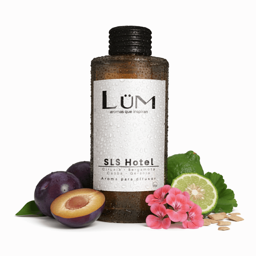 Aroma para difusor SLS Hotel amaderado fresco con bergamota y manzana