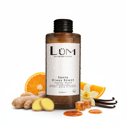 Difusor de aroma Santa Claus Scent Lüm con jengibre, naranja, vainilla y licor