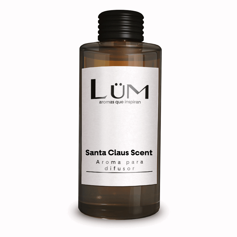 Botella de aroma Santa Claus Scent para difusor Lüm en envase ámbar